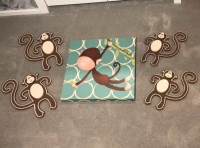 Monkey Wall Decor for Baby or Toddler Room - West Coast Kids