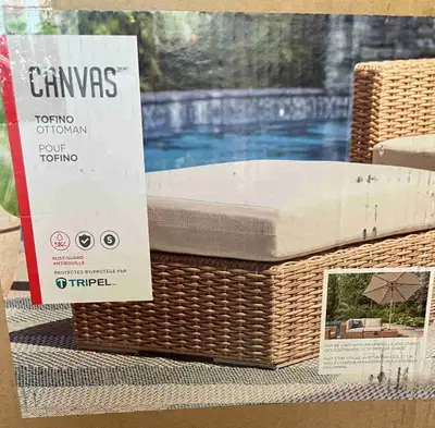 For Sale: Brand new in box outdoor ottoman, View more