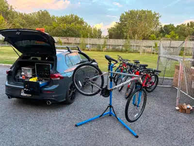 Mise au point de vélo - À domicile, View more
