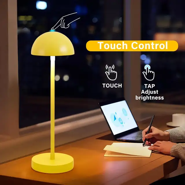 Cordless Mushroom Shape Rechargeable Table Lamp in Indoor Lighting & Fans in Markham / York Region - Image 14