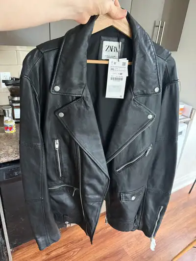Zara Men’s Leather Jacket , View more