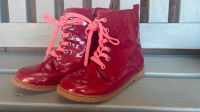 Red “Doc Martin” Style Boots