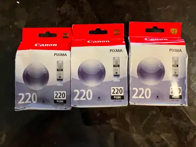 Genuine Canon 220 Ink Black Brand New  Sealed $5.00 each, View more