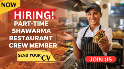 Part Time Shawarma Restaurant Crew Member, View more