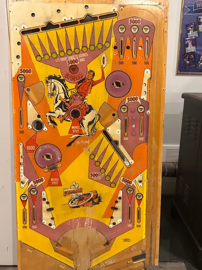 Original in rough condition, backglass is flaking in some areas, playfield is faded but decent overa...