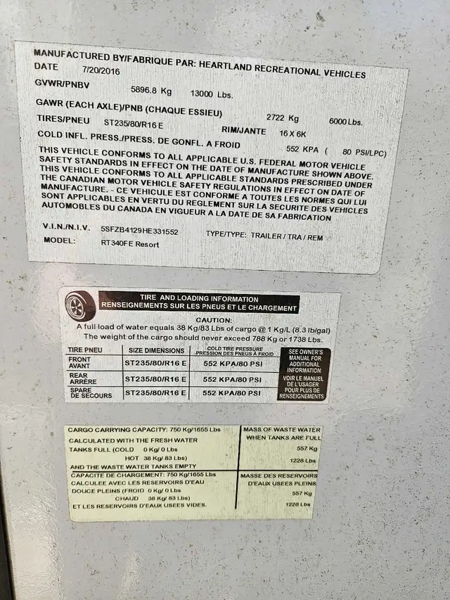 2017 Resort By Heartland Park model 340FE in Park Models in Bedford - Image 3