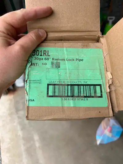 4” galvanized lock pipe, View more
