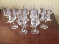 Liquor Crystal Glasses Set of 12