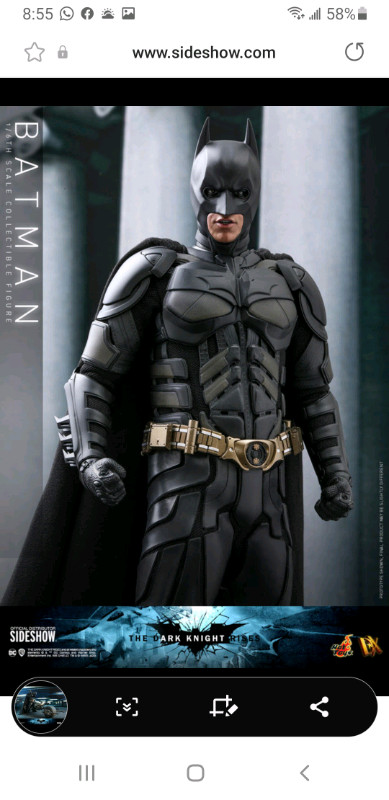 Used, Hot Toys Batman  for sale  