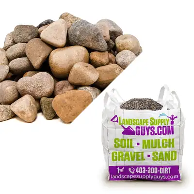 40MM Drain Rock Rock Gravel - Free Delivery in Calgary, View more