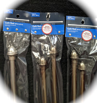 Curtain RODS - adjustable CAFE and tension rods - $15 (Yonge & C