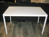 Ikea Meltorp White 4 Leg Table in Beauty Shape  49x29.5"