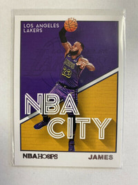 LeBron James 2019-20 Panini NBA Hoops NBA CITY HOBBY ONLY INSERT