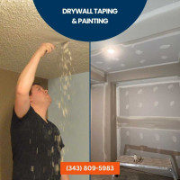 Popcorn Celling Removal to Drywall Repair!  (343) 809-5983