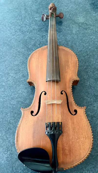 1870-80 ca. Lion Head Violin –  mop inlaid 4/4 , View more