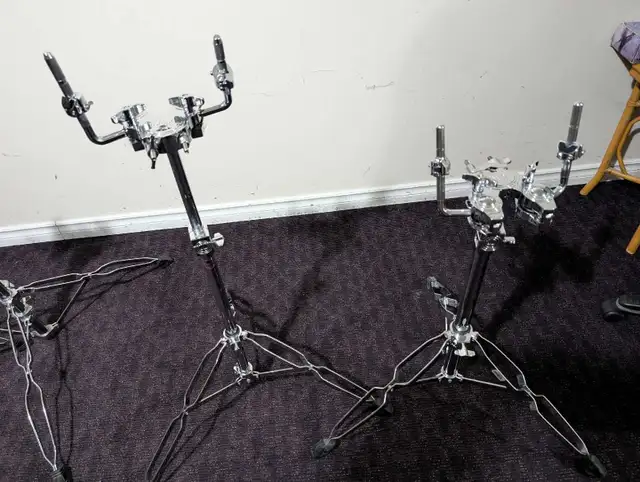 DW and Tama, Double Tom Holder Stands. like new. in Drums & Percussion in Oshawa / Durham Region - Image 11
