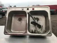 Residential double sink