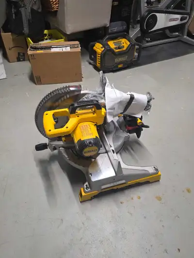 DeWALT 12" Compound Miter Saw + Heavy Duty Stand - LIKE N, View more