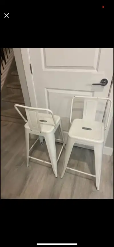 pair of metal counter chairs from Wayfair, View more