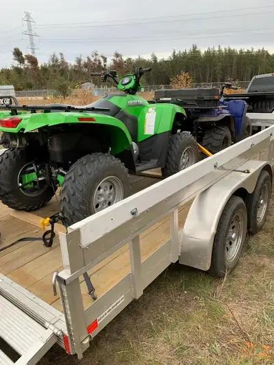 2019 Aluminium Trailer- Strong Haul Utility 16 ft tandem axle, additionally has two foot sides that...