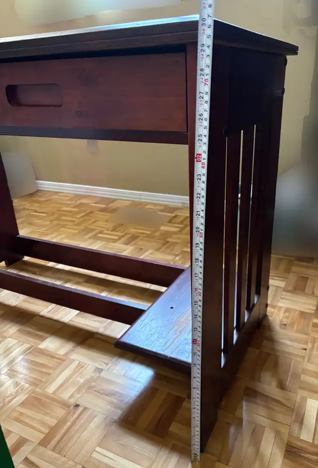 Solid Wood Mission-Style Writing Desk in Desks in Longueuil / South Shore - Image 6
