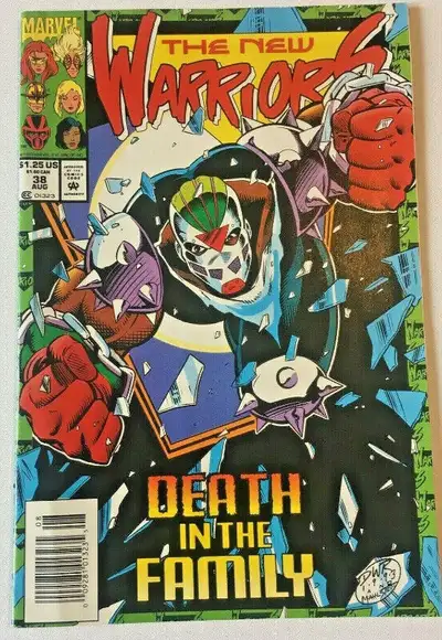 THE NEW WARRIORS NO. 38. . MARVEL COMICS AUG.. 1993 FAMILY DEATH, View more