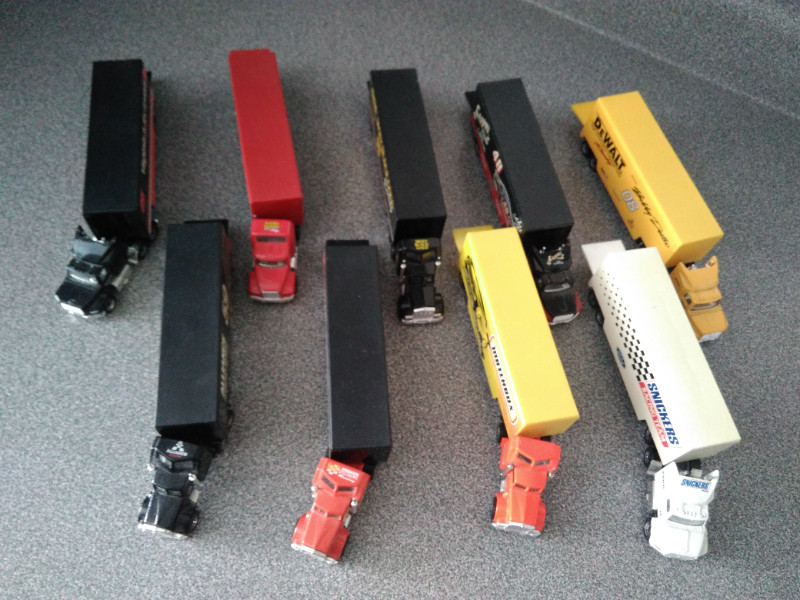 Used, Nine Matchbox Low Bed Toy Truck Trailers from 1981 - 1991 for sale  