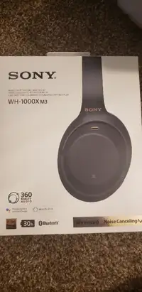 New Open-box Sony WH-1000XM3 wireless headphones