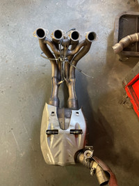 BMW s1000 Header exhaust with Cat and O2 sensors involves
