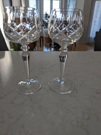 Vintage Cross & Olive Hock Wine Glasses Set of 4