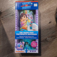 Dora The Explorer Touch n Brush Hands Free Toothpaste Dispenser-
