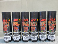 ACE Rust Stop Indoor Outdoor Black Gloss Paint Can Prevents Rust
