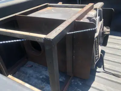 Great shape, Norland cast iron wood stove, roughly 19x21x24. Has a bracket that was used for a fan.