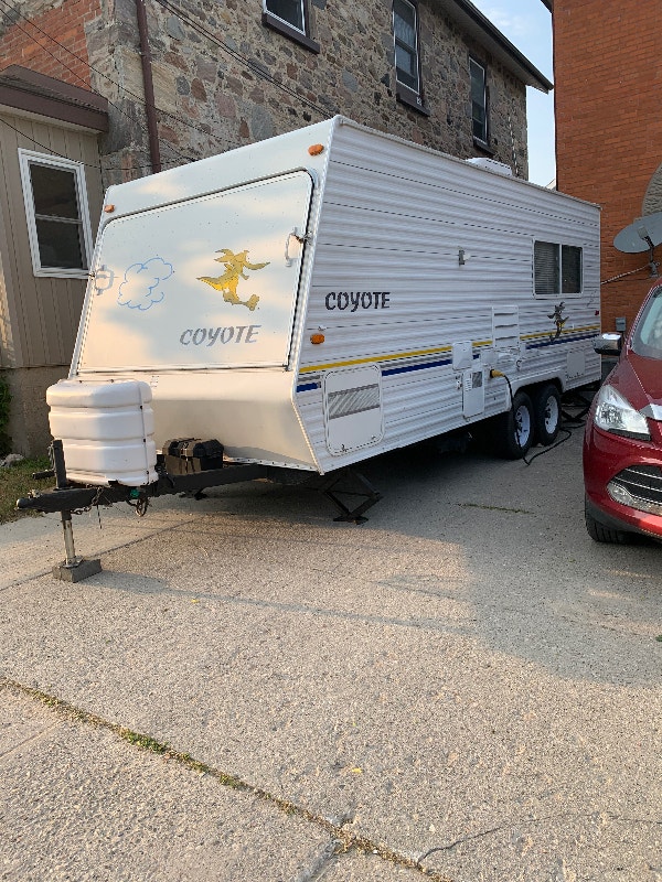 2003 coyote 18 foot toy hauler camper Travel Trailers & Campers