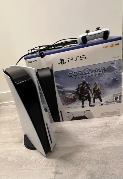 PS5 Disc Edition (825GB) + 2 Controllers - Excellent Co, View more