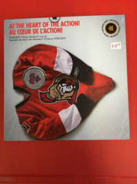 At The Heart of the Action 2008-2009 Ottawa Senators Coin Set