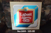 Cadre vintage Labatt légère light