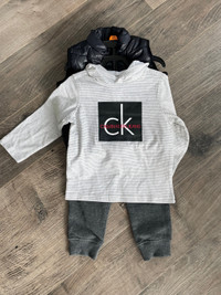 Calvin Klein kids set vest tracksuit 2T