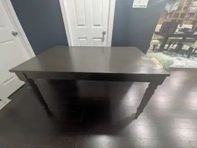 Painted solid wood dining table, View more