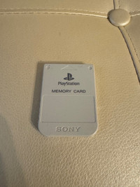 Original PlayStation memory card 1MB
