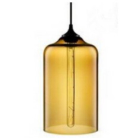 Glass Pendant Light - Cylinder Shape (SKU36044) in Indoor Lighting & Fans in Edmonton