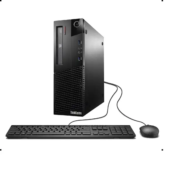 Vends Lenovo Thinkcenter +écran Samsung incurvé 24 pces in Desktop Computers in City of Montréal - Image 2