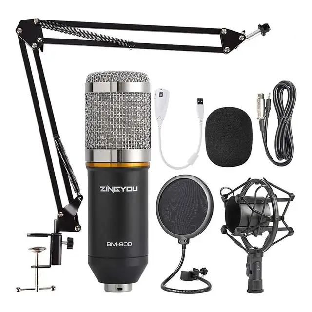 ⭐NEW! Mic Bundle, Microphone, Stand, Shock Mount and Pop Filter⭐63234832882049127