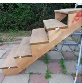 fabrication et réparation escalier de bois exterieur️️, View more