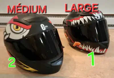 SPECIAL ALL MY 14 BRAND NEW HELMETS AT 65$ EACH. GATINEAU. DOT. 819-525-1033