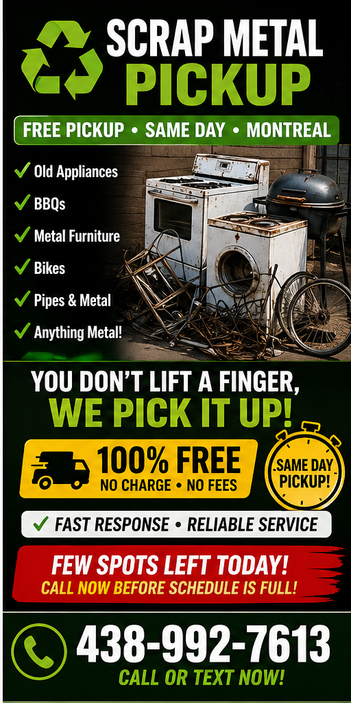 Cheap Junk Removal / Débarras Pas Cher – Same Day!438829113064171520
