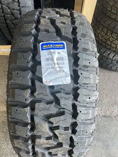 Brand new 33x12.5R20 tires for sale. We have 3 sets available (12 tires). May be purchased individua...