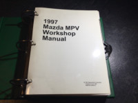 1997 Mazda MPV Van Workshop Service Manual LX ES 4WD