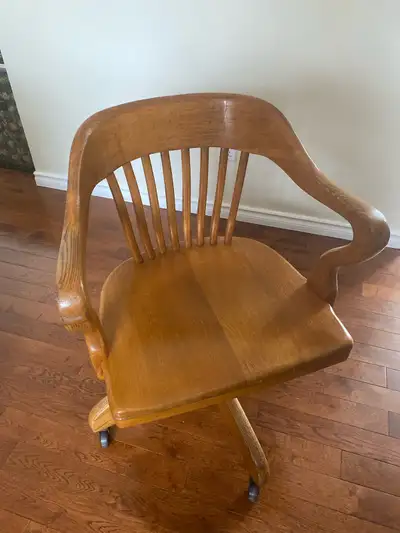 Oak Office Chair- swivel , View more