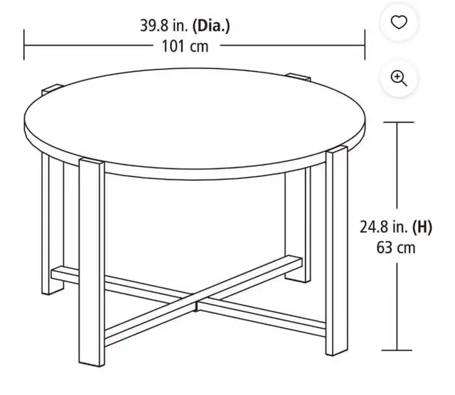 hometrends Aura Round Table in Dining Tables & Sets in Hamilton - Image 6